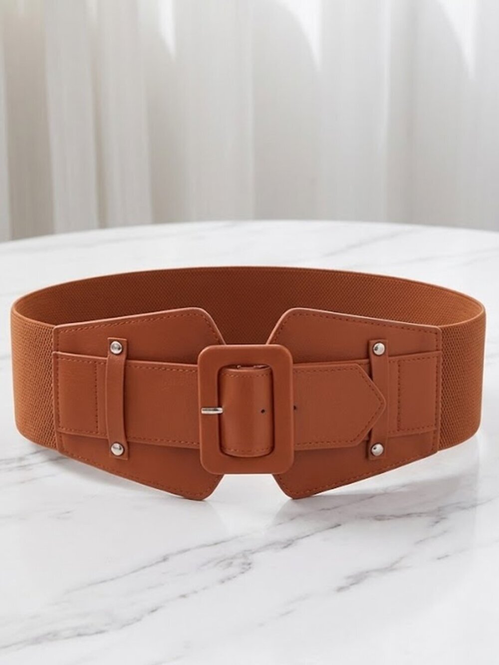 Ladies Stretch Belt - Brown